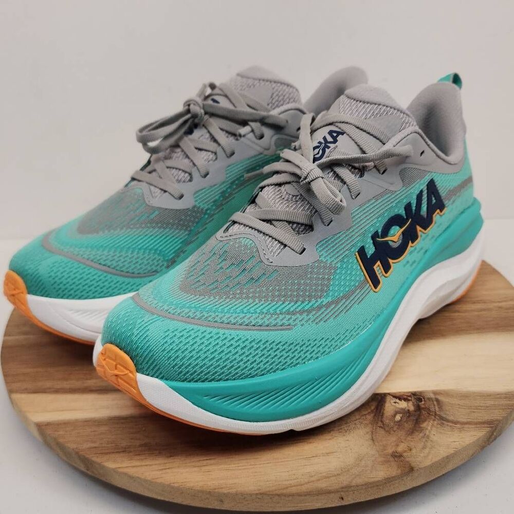 HOKA Skyflow Men's Size 11 D Stellar Grey/Shoreline - Picture 6 of 10